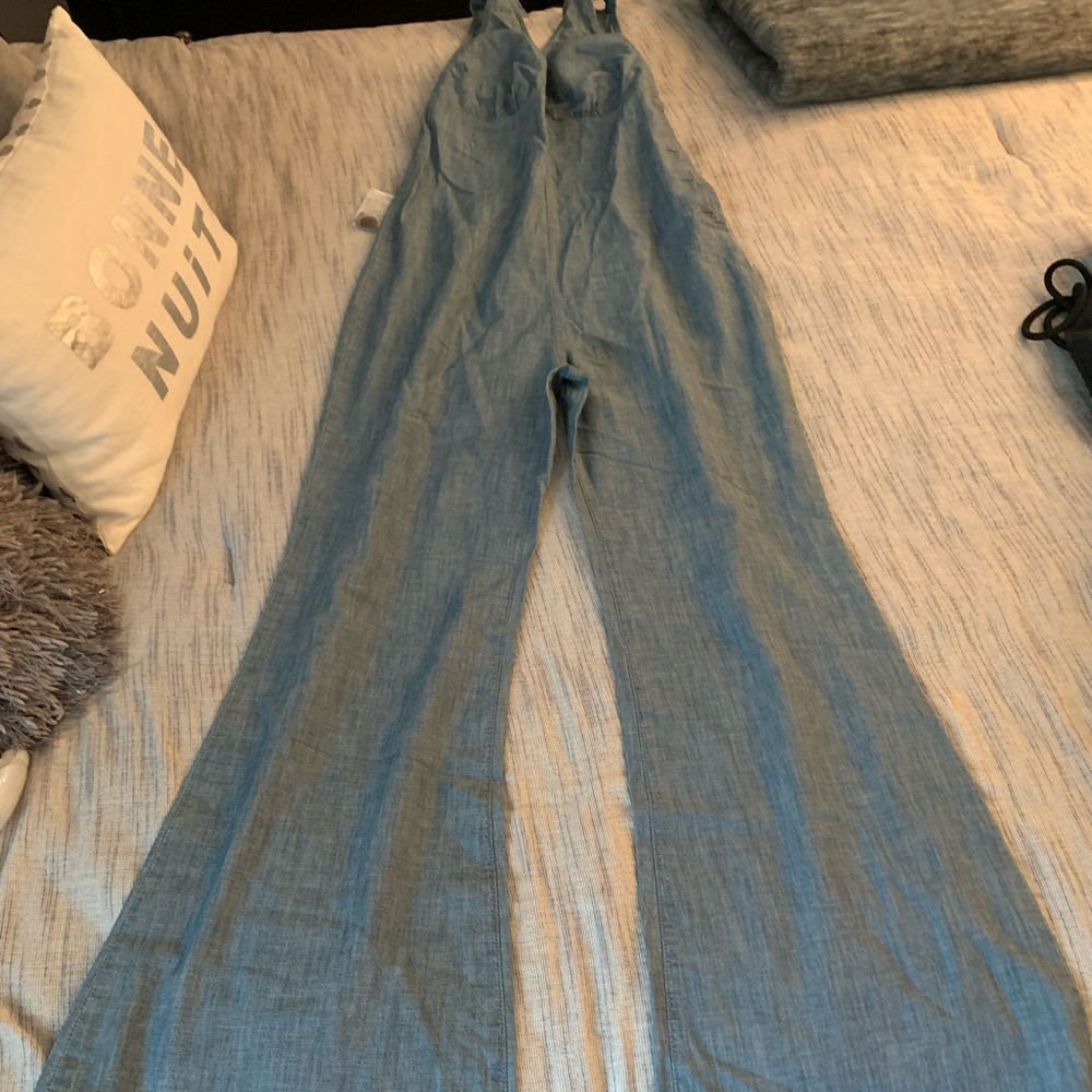 Free People denim romper